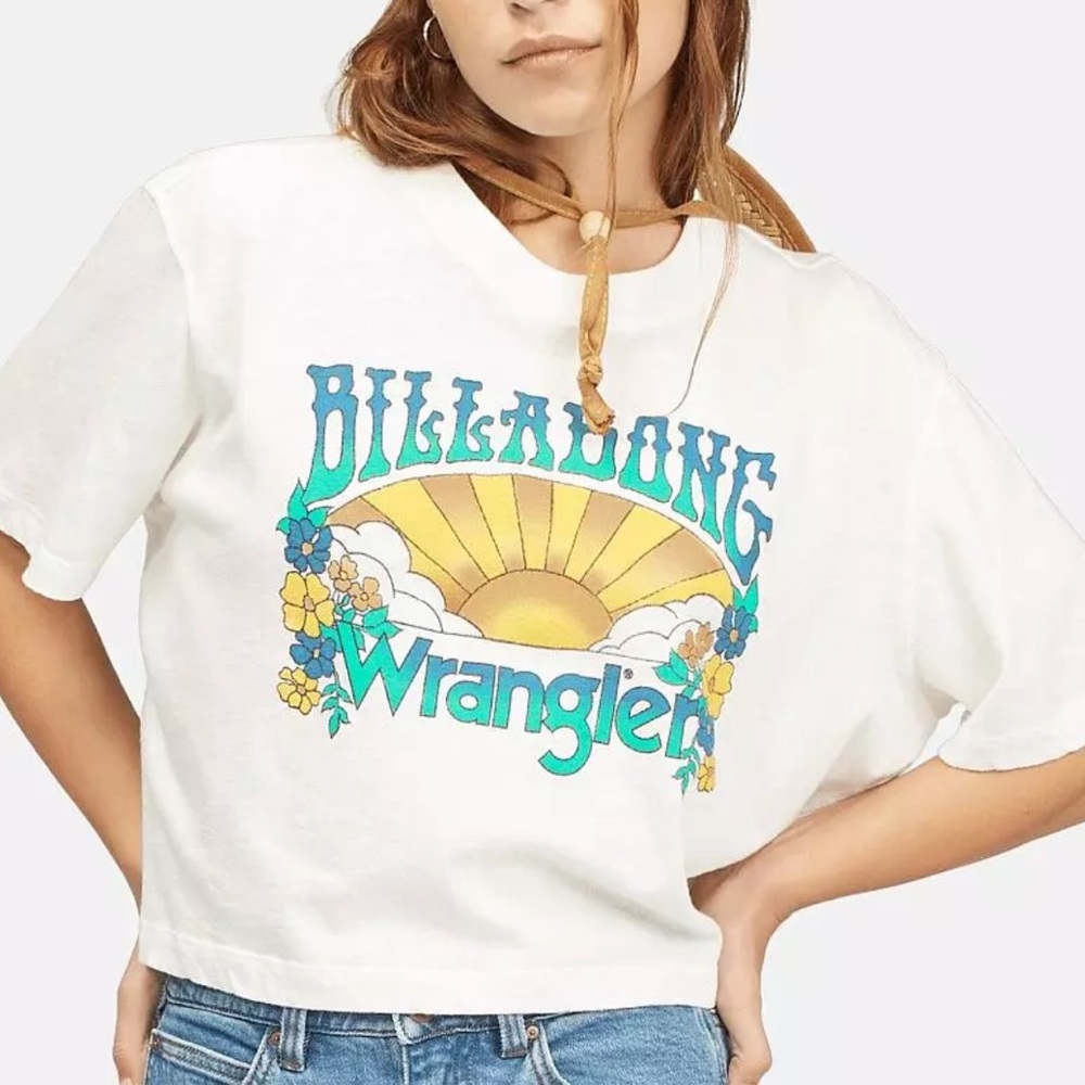 Billabong x Wrangler Graphic Tee NWT Size Large